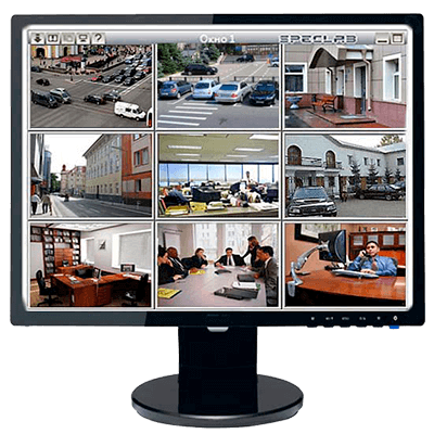 Видеонаблюдение с профессиональными мониторами