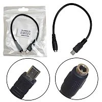 переходник h101  3.5*1.35-гнездо на mini usb-штеккер,  длина 200mm   фото