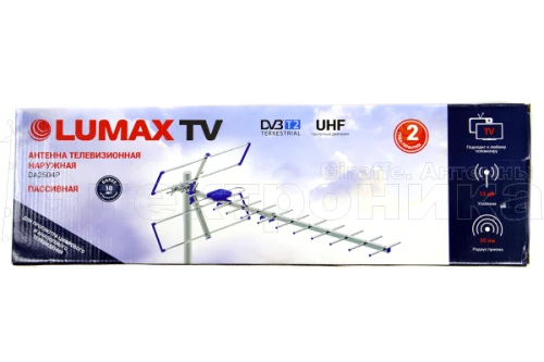 Антенна ТВ внешняя уличная Lumax DA2504P цифровая эфирная для DVB-T2 ТВ наружная купить в г.Геленджик