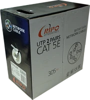 кабель для компьютерных сетей  ripo   utp2cat5e 24awg cca ripo(2*305m)  за 1 метр  фото