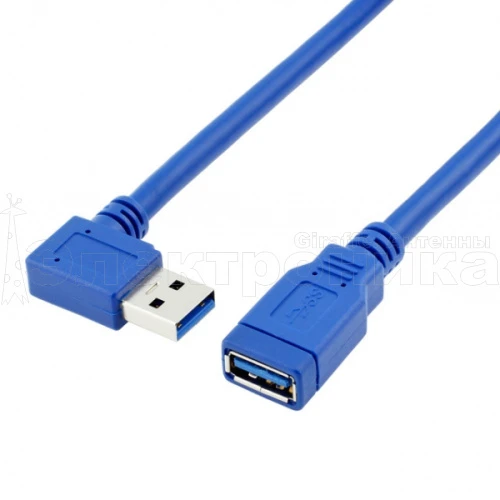 орбита ot-pcc16 переходник usb 3.0 (штекер угловой usb - гнездо usb) 30см /500 у  фото