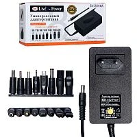 блок питания live-power lp135 5в-20в, 4а универсальный регулируемый 220 - 5v-20v/4a, 8 насадок  фото