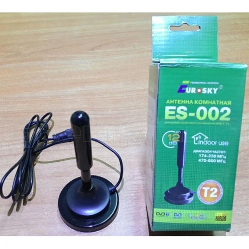 Антенна Комнатная Eurosky ES-002 T2  активная купить в г.Геленджик